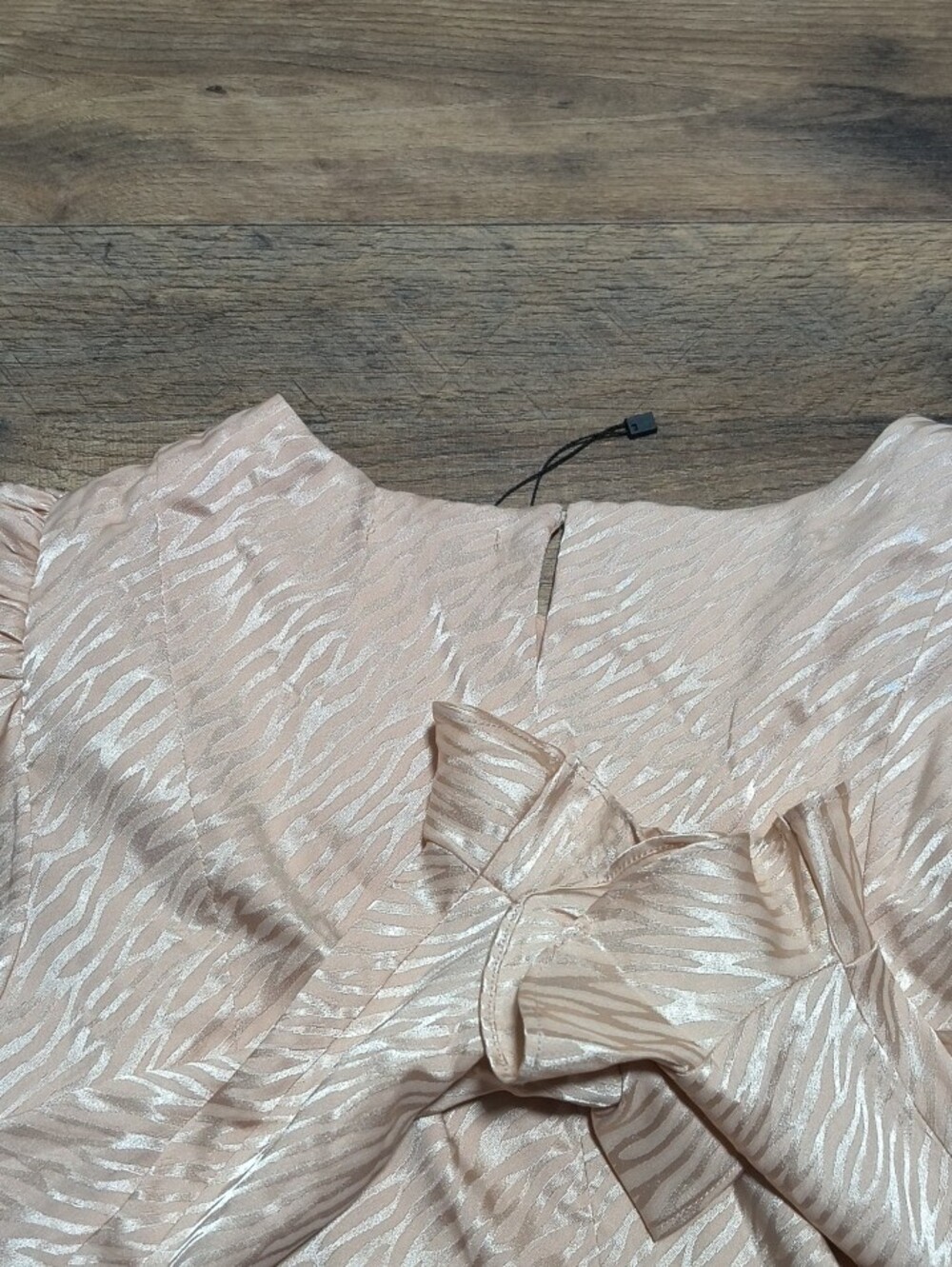 Blush Pink Ruffle-Hem Long Sleeve Top - Picture 4 of 5